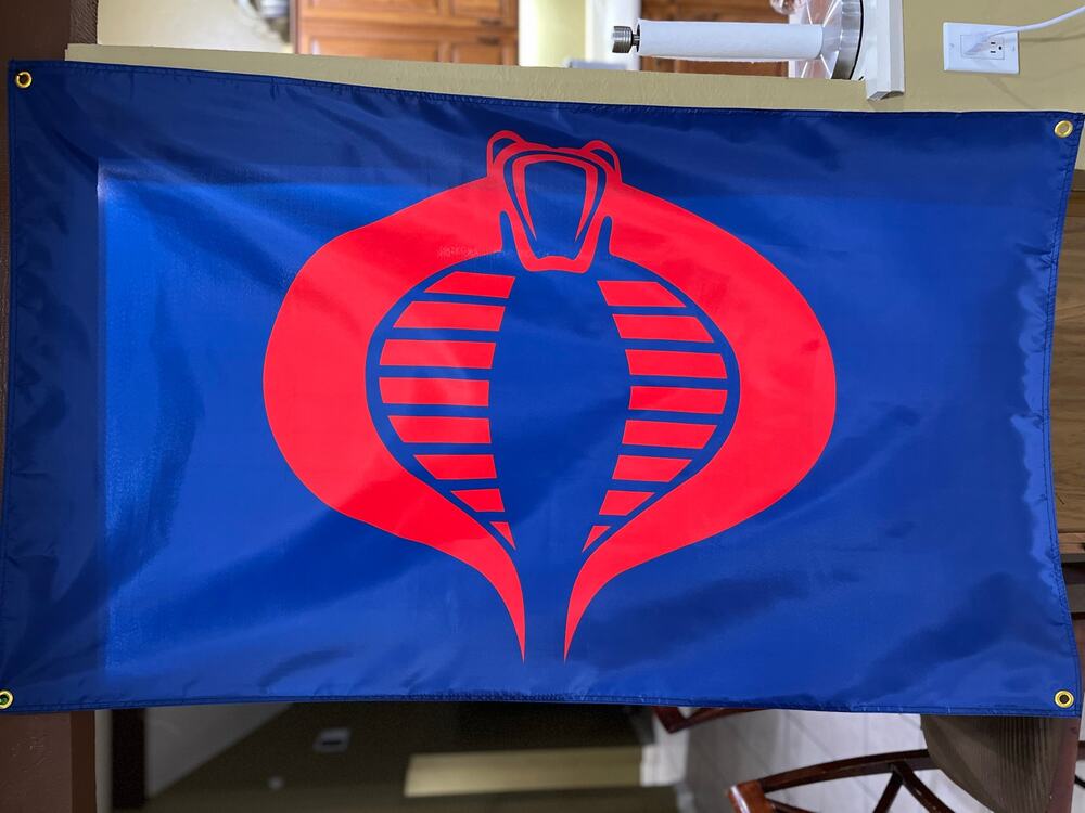 Cobra Commander 5ft GI Joe Flag